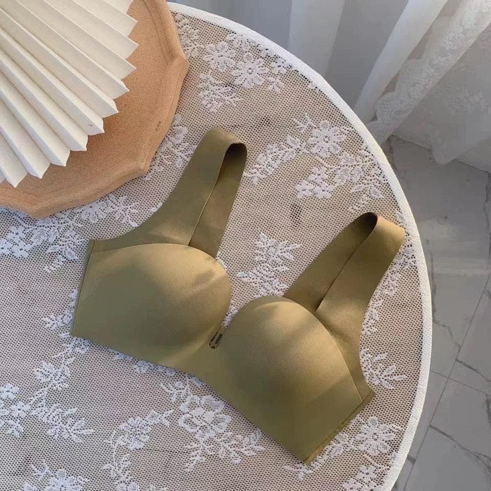 Kanette Seamless Pushup Bralettes Green image