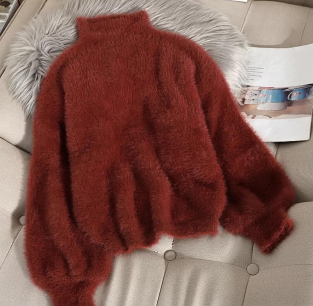 Luxury Mohair Jumpers - Maroon image