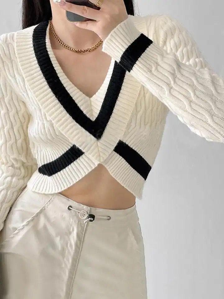 Alaric Ruched Sweaters - White image