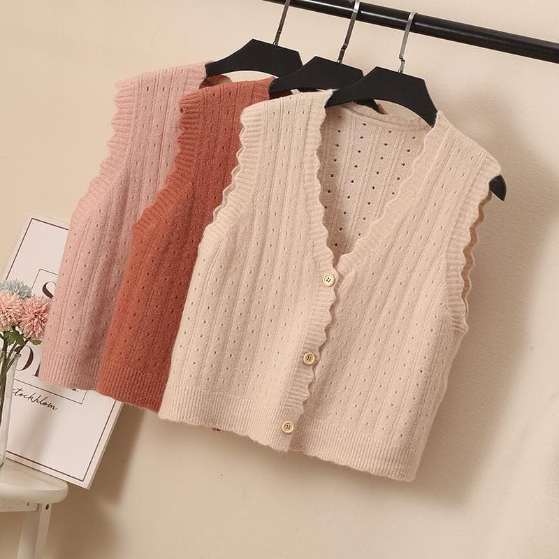 Silone Sweater Vests - Beige image